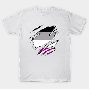 LGBTQI+ Superhero ASEXUAL flag T-Shirt